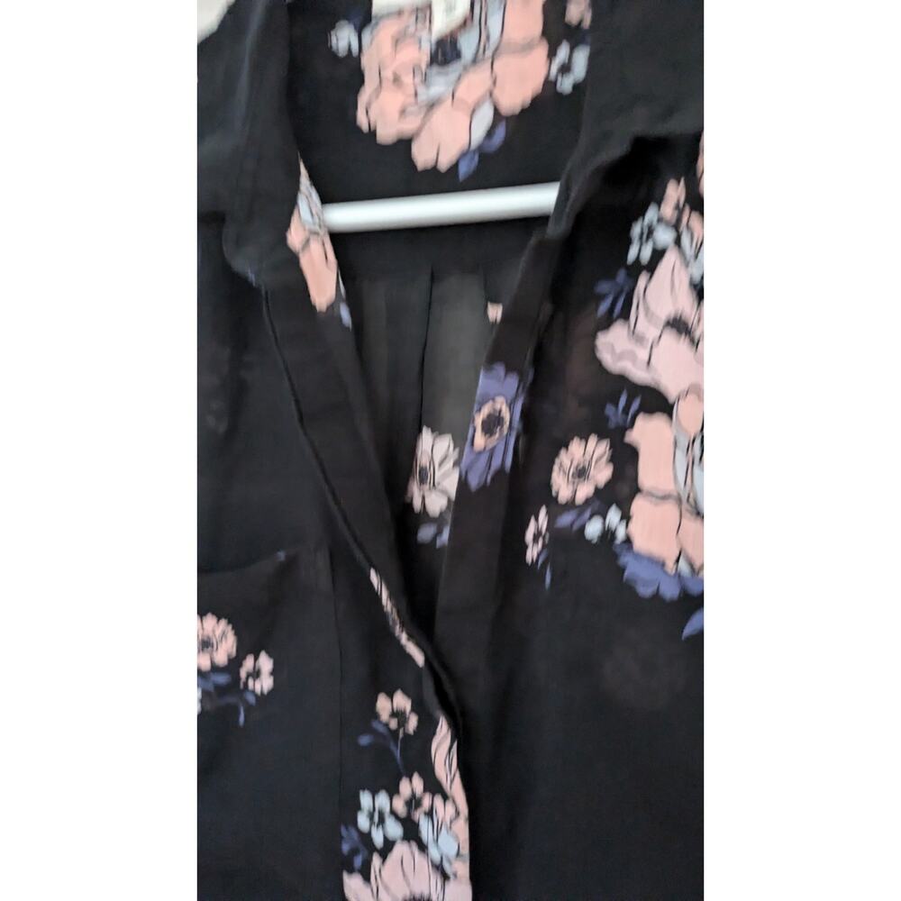 Cloth & Stone Tavaria Top, Small  Button Down, Floral, Semi sheer, Whimsy Goth - Picture 5 of 10